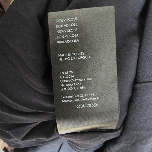 By Anthropologie Womens Long Sleeve Tiered V-Neck Tunic Boho Flowy Mini Dress - Picture 8 of 12